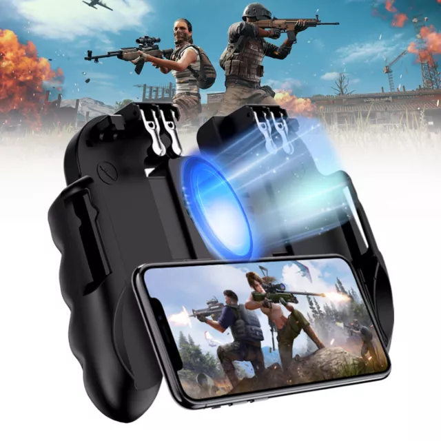 PUBG Mobile Phone Game Controller Gamepad Joystick w/Cooling Fan for IOS Android