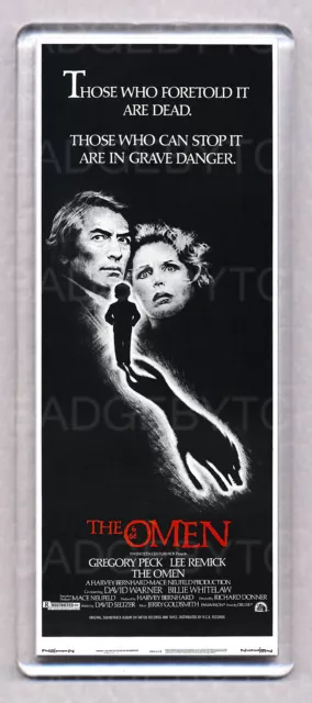 THE OMEN movie poster LARGE 'WIDE' FRIDGE MAGNET - HORROR CLASSIC!