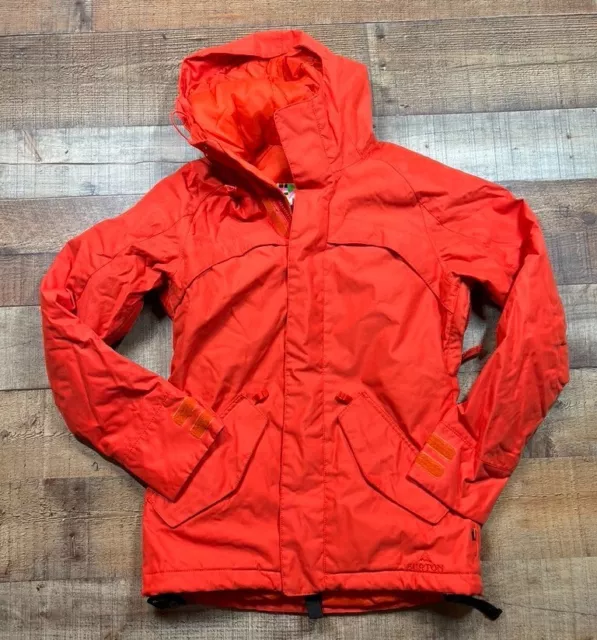 Burton DryRide Orange Women’s Size XS Ski Snowboarding Coat Jacket Hooded