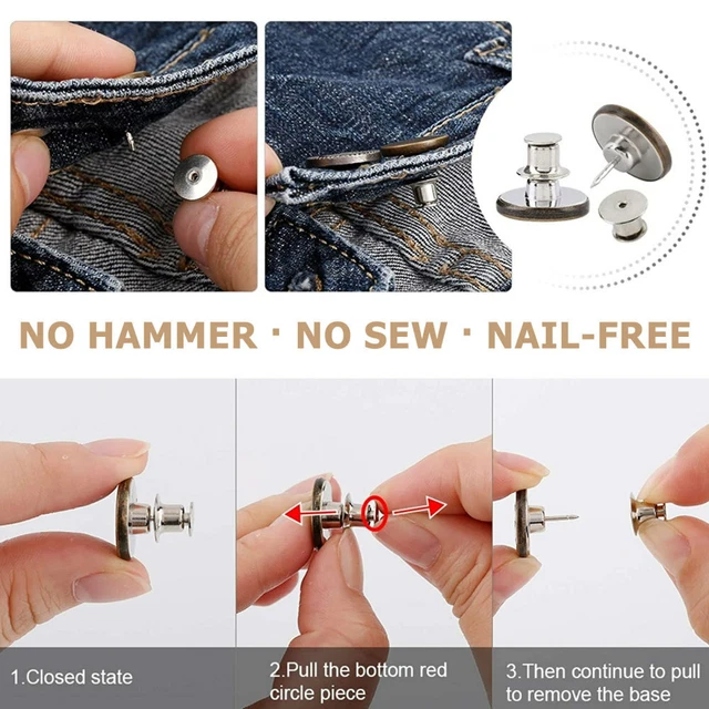 8pcs Jean Taille Tendeur Pantalon Ceinture Expander 7