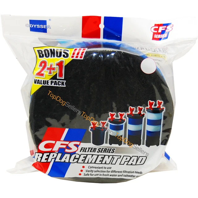 CFS 700 Filter Pad Floss 3 Pack Aquarium Canister Filter External Replacement