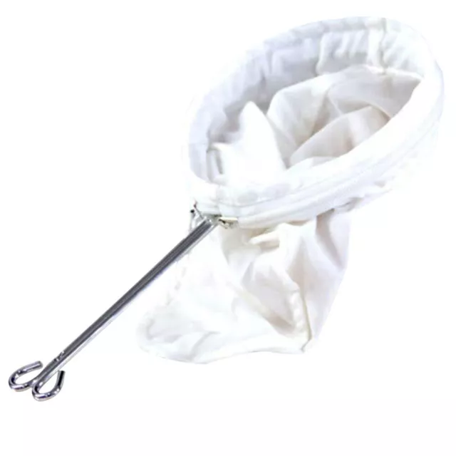 Steel Ring Filter Bag Stainless Cloth Tea Sock Coffee Strainer