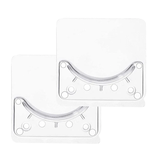 Nuovissima barre portacanne 2,6 x 2,6 pollici 2 pz supporto asta in PVC senza trapano