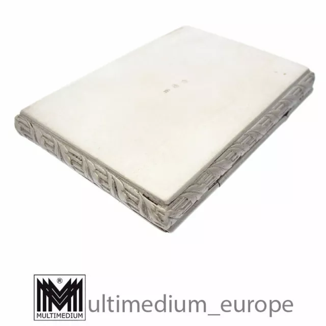 Jugendstil 800 Silber Schnupftabak Dose Tabatiere Schatulle snuff box 3