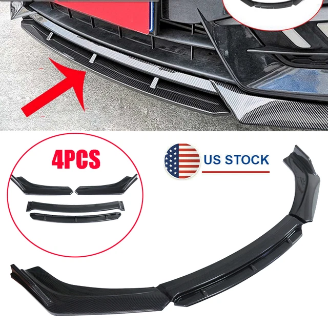 UNIVERSAL CAR FRONT Bumper Lip Chin Spoiler Splitter Body Kit Carbon