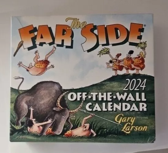 THE FAR SIDE 2024 OffTheWall Desk Calendar Gary Larson New in Box 0.