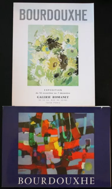 Denis BOURDOUXHE Catalogue exposition + invitation Galerie Romanet
