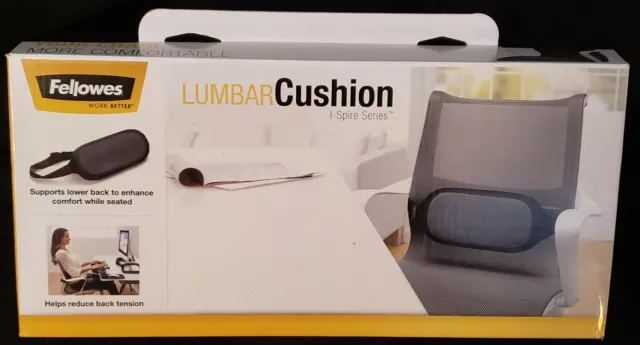 FELLOWES 9311601 I-Spire Series Lumbar Cushion, 14 x 3 x 6, Gray