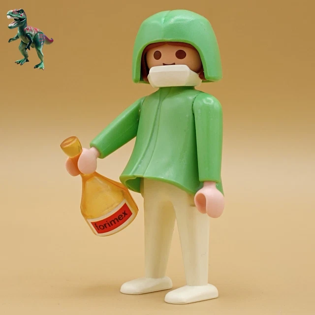 PLAYMOBIL FIGURA ENFERMERA verde-cirujano-quirofano-sala de