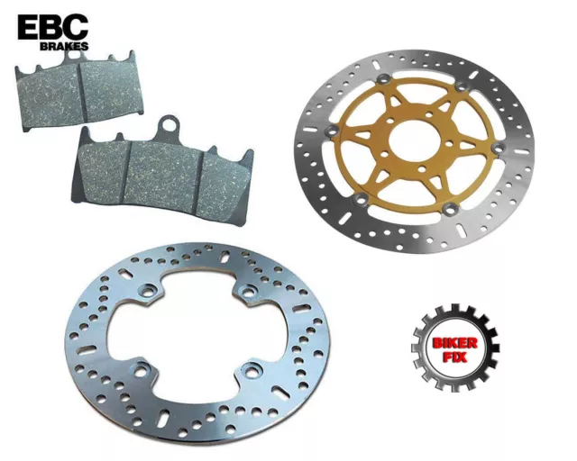 FITS KAWASAKI VN 750 A2-A5/A10 86-94 EBC Front Brake Disc Rotor & Pads