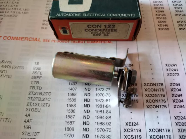 Condensatore Ad Accensione Sev - Adatto: Peugeot 404 & 504 & Renault 4 Gtl & 12 & 16