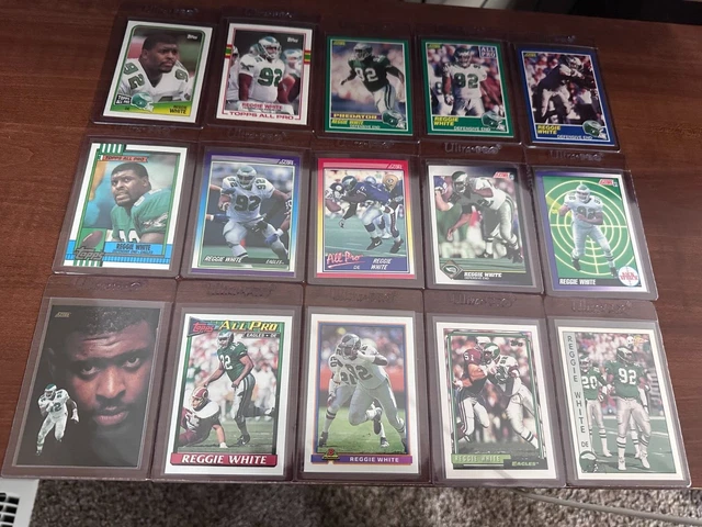 15 Card Lot Reggie White HOF Football Cards Philadelphia Eagles NM-M 1988-92