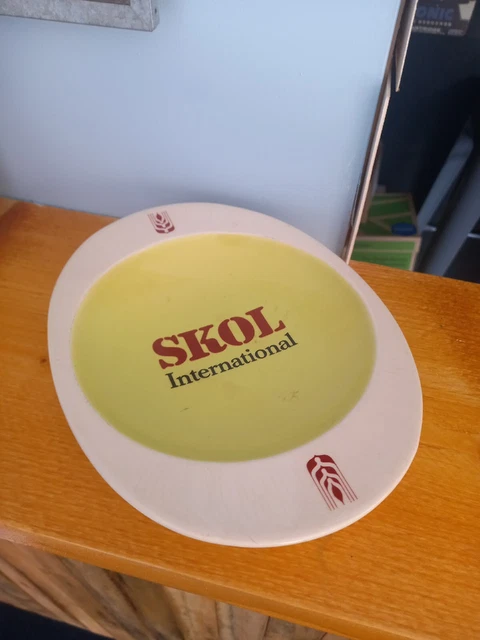 VINTAGE Skol International Ceramic ASHTRAY for Mancave Bar