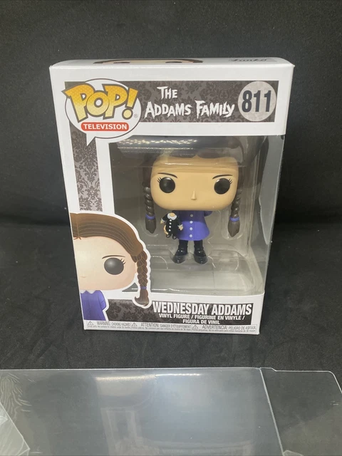 Funko POP! Television The Addams Family Wednesday Addams #811 Mint Protector