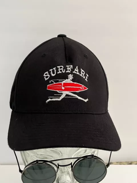 Flexfit YUPOONG SURFARI con el Diablo Sombrero Negro Gorra Bordado Logotipo Sm/Med