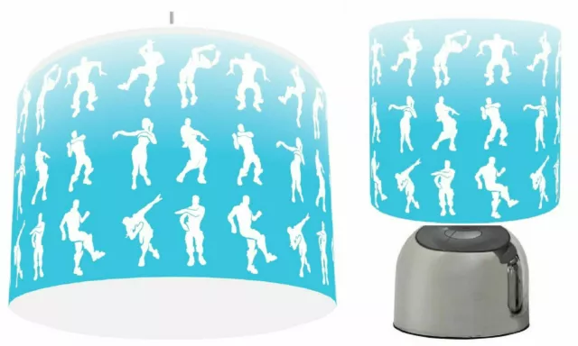 FORTNITE DABS BLUE OMBRE choose Ceiling Light Shade 11" , Touch Lamp, or Bundle