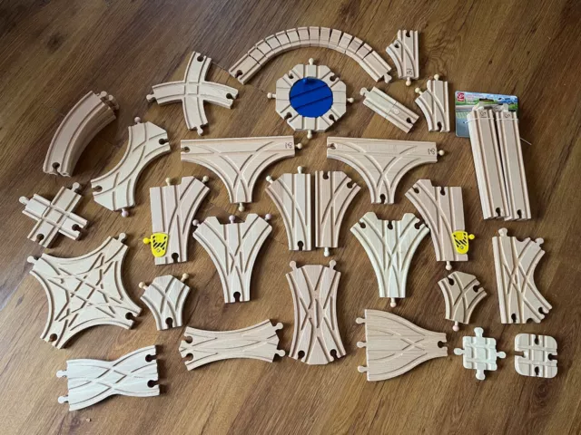 New Wooden Train Track & Junctions - Brio, Bigjigs, Hape & Other (postage offer)
