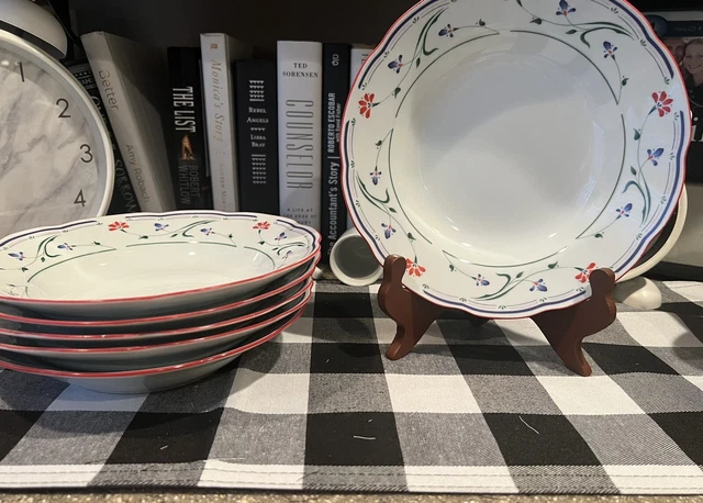 Gibson China- Grace- 9” Soup Bowl Set Of 6