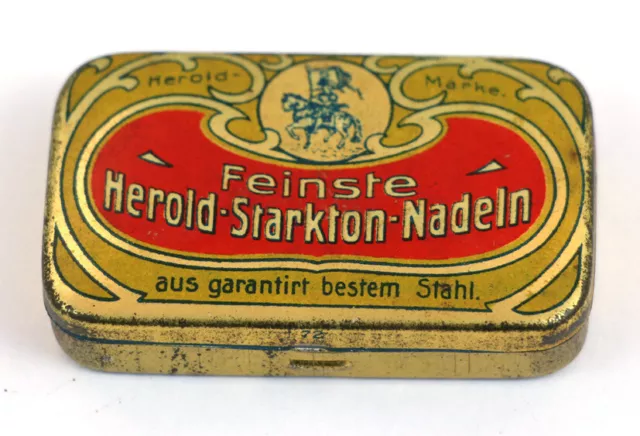 NADELDOSE ""Herold-Starkton-Nadeln" mit 90 Nadeln, Needle-tin, Grammophon, D043