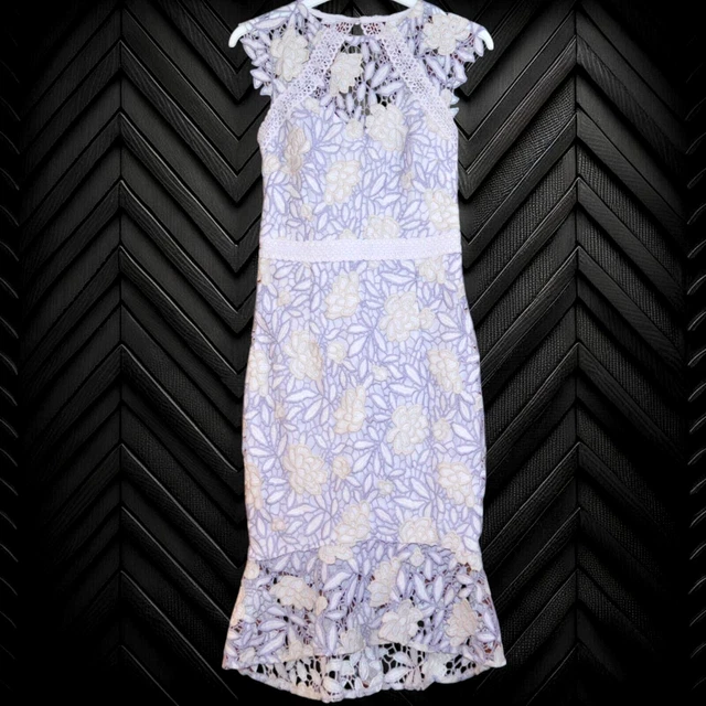 chinese dress ladies Elsie Purple Lace and Crepe Mini Dress (Archive Sale) main image 1
