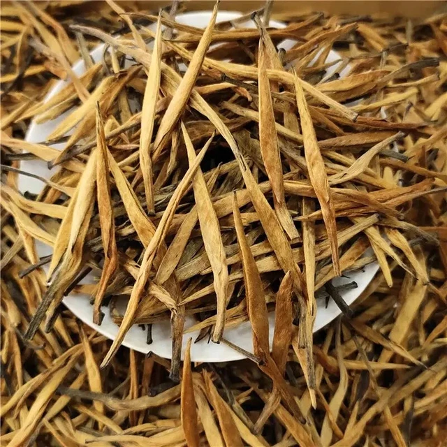 250g Yunnan Pine Needle Black Tea Single Bud Dian Hong Jin Zhen Black Tea