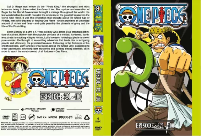 One Piece Eps 721-800. Dual audio. English Dub. English & Chinese  Subtitles.