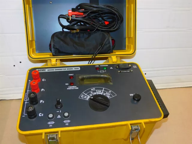 AEMC Micro Ohmmeter model 5600 with Leads