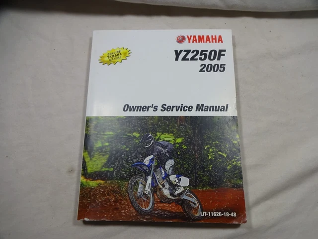 Genuine Yamaha Owners Service Manual 2005 YZ250F LIT-11626-18-48 Factory Book