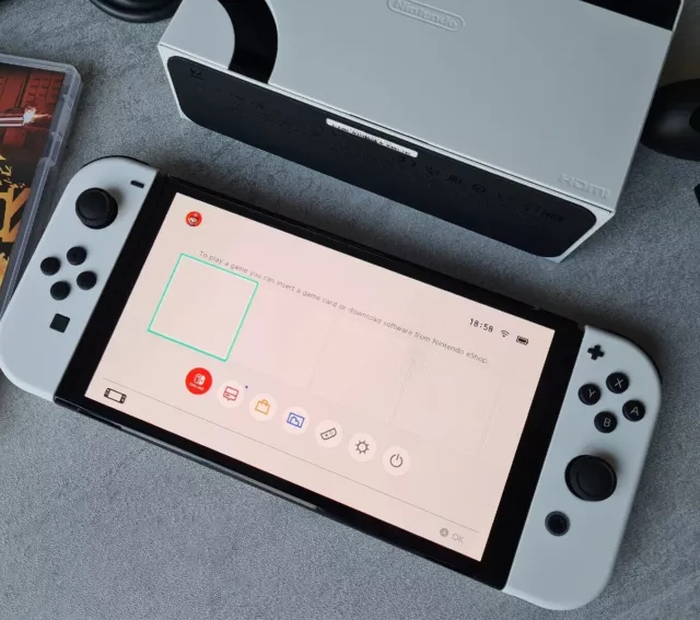 Nintendo Switch OLED White Console  BUNDLE, VGC # 2