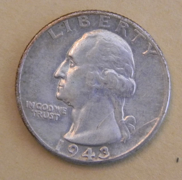 1943 P Washington Quarter; XF (?) condition