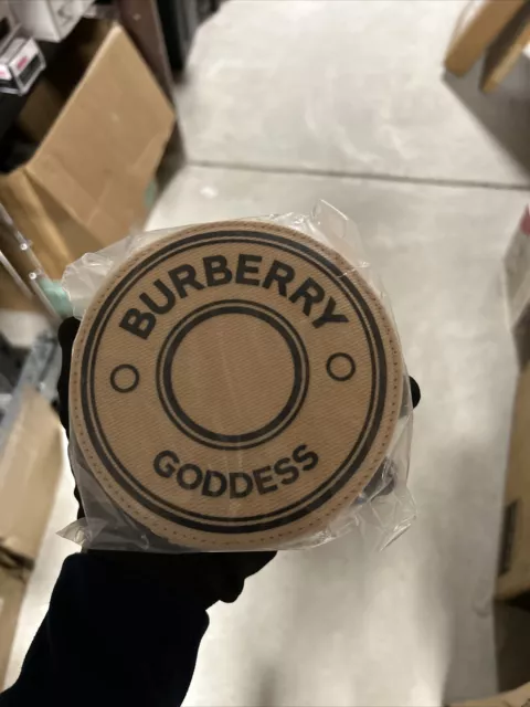 NWT BURBERRY GODDESS Round Jewelry Case Makeup Bag