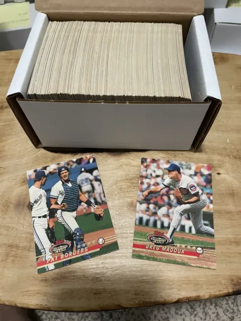 1993 Topps Stadium Club MLB Baseball Complete Set Series 1 #1-300 *Noles2148*