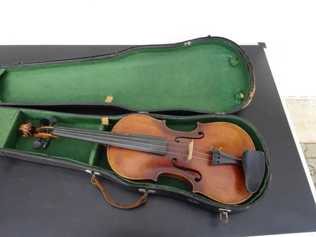 Alte Geige Violine nach J.B. Schweitzer ca. 59,5 cm Korpus ca. 36 cm ( 5 )