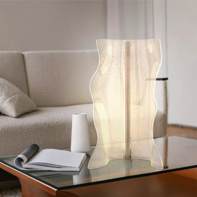 Lampe de chevet design touch - h. 32 cm - blanc THE HOME DECO