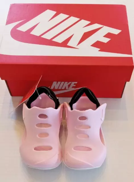 Size 6c Nike Sunray Protect 3 (TD) Pink/White/Black Toddler Girl's Sandals/Shoes