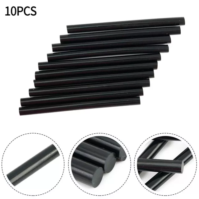 10pcs Plastics Wood Metal Hot Black Melt Glue Sticks Repair Tool Set Equipment