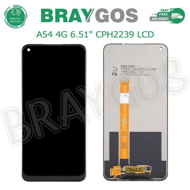 Écran LCD + Vitre Tactile Pour Oppo A54 4G (CPH2239) - Noir Avec Châssis, Neuf