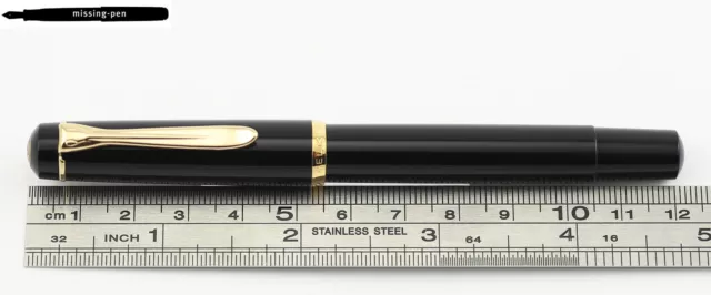 Pelikan M150 Old Style Fountain Pen Black gold plated steel nib 2