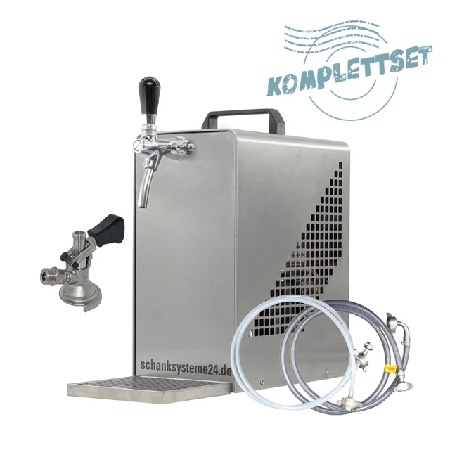 TE-25-1 Zapfanlage Komplettset Luftkompressor Bierkoffer - schanksysteme24