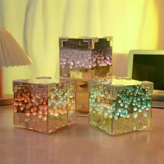 21 TULIPS CUBE and Night Light DIY Pack Set for Bedroom and Living