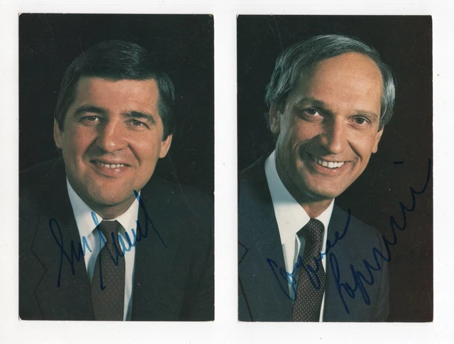 Serge Savard and Jacques Laperriere Autographed 3.5x5.5" Postcards