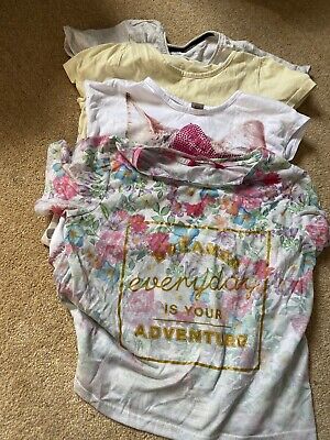Bundle Of Girls Tshirts Some Are New From Size 10-11, 6-8,9-10 N 4