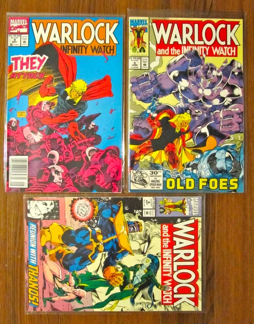 Warlock Infinity Watch Lot 3 - 4, 5, 8  Gamora, Thanos - Marvel Comics
