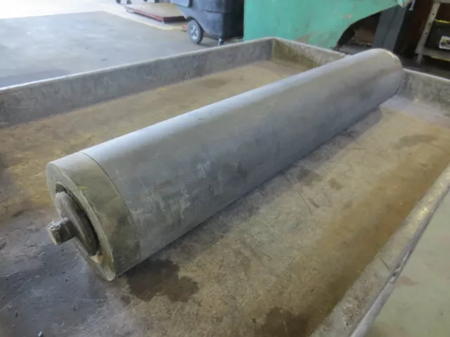 CONVEYOR BELT RUBBER ROLLER 5" x 28-1/2"