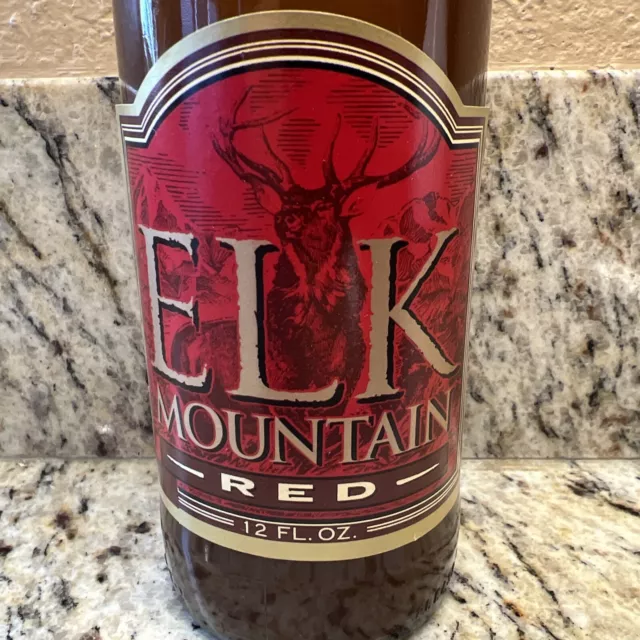 Elk Mountain Red  Beer Bottle Paper   Specialty Brewing Anheuser Busch