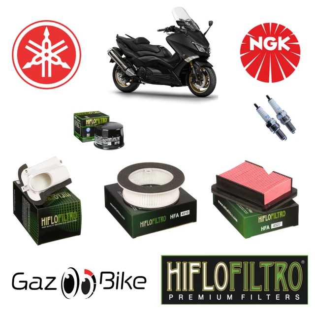 Kit Entretien Yamaha T-max 500 2008-2011 - Filtre Air, Huile IPONE 10W40, Bougie