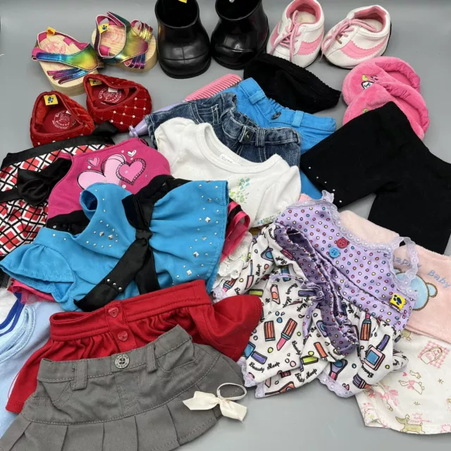 Build-A-Bear Clothes and Shoes Bundle X 16 & Bear Factory Clothes and Shoes X 8
