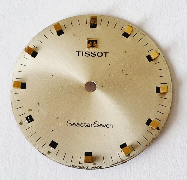 Montre Tissot Seastar Seven 31-781 - Cadran Doré, Remontage Manuel, Années 70, Suisse, Neuf Avec étiquettes