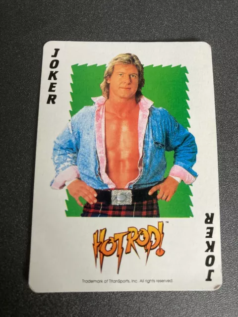 Rowdy Roddy Piper Joker WWF TitanSports Playing Cards Wrestling Trading Card