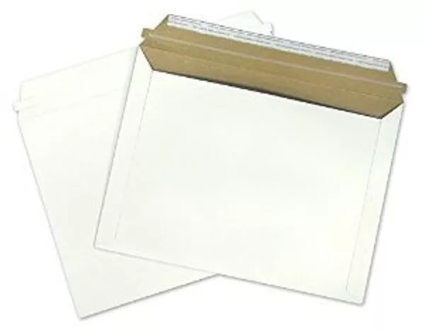 100 Shipping Envelopes 9.5 12.5 Document Photo Mailers Self Seal Rigid Cardboard